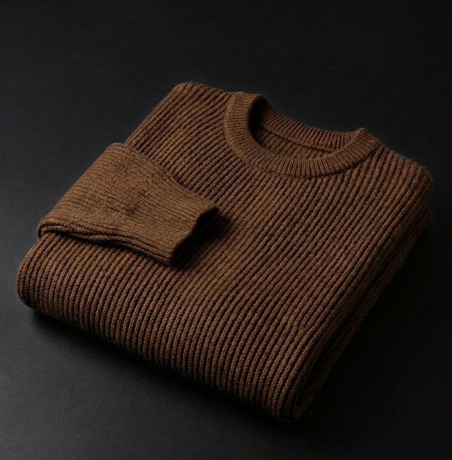 Fredo - Men's Half Turtleneck Knit Sweater