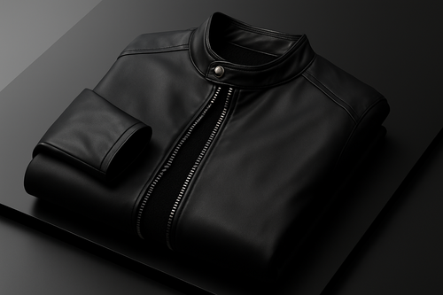 Alberto - Men's Winter Leather Jacket with Zippered Cuffs