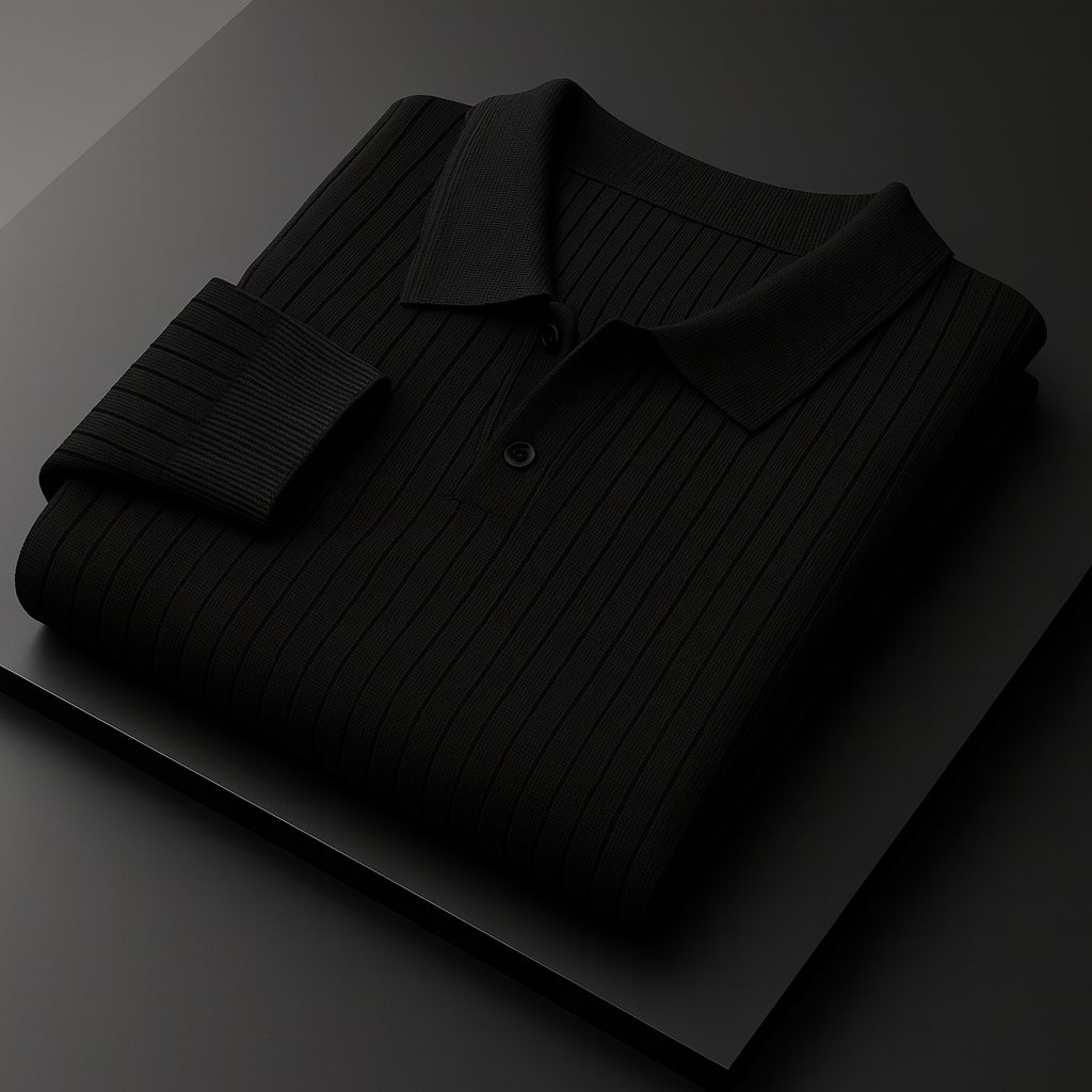 Luca - Men's Slim Fit Striped Polo Short Sleeve Knit