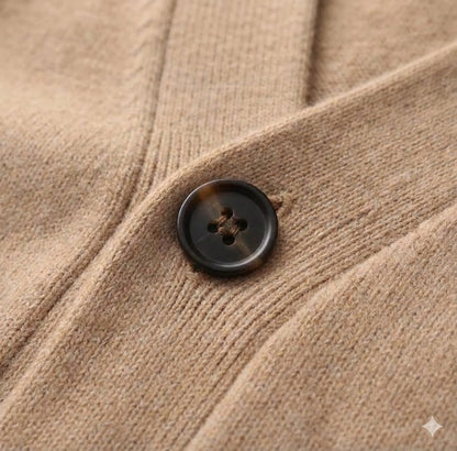 Alberico - Men's Casual V-Neck Wool Cardigan