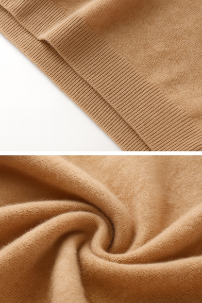 Pietro - Men's Casual Half Turtleneck Cashmere Sweater Khaki