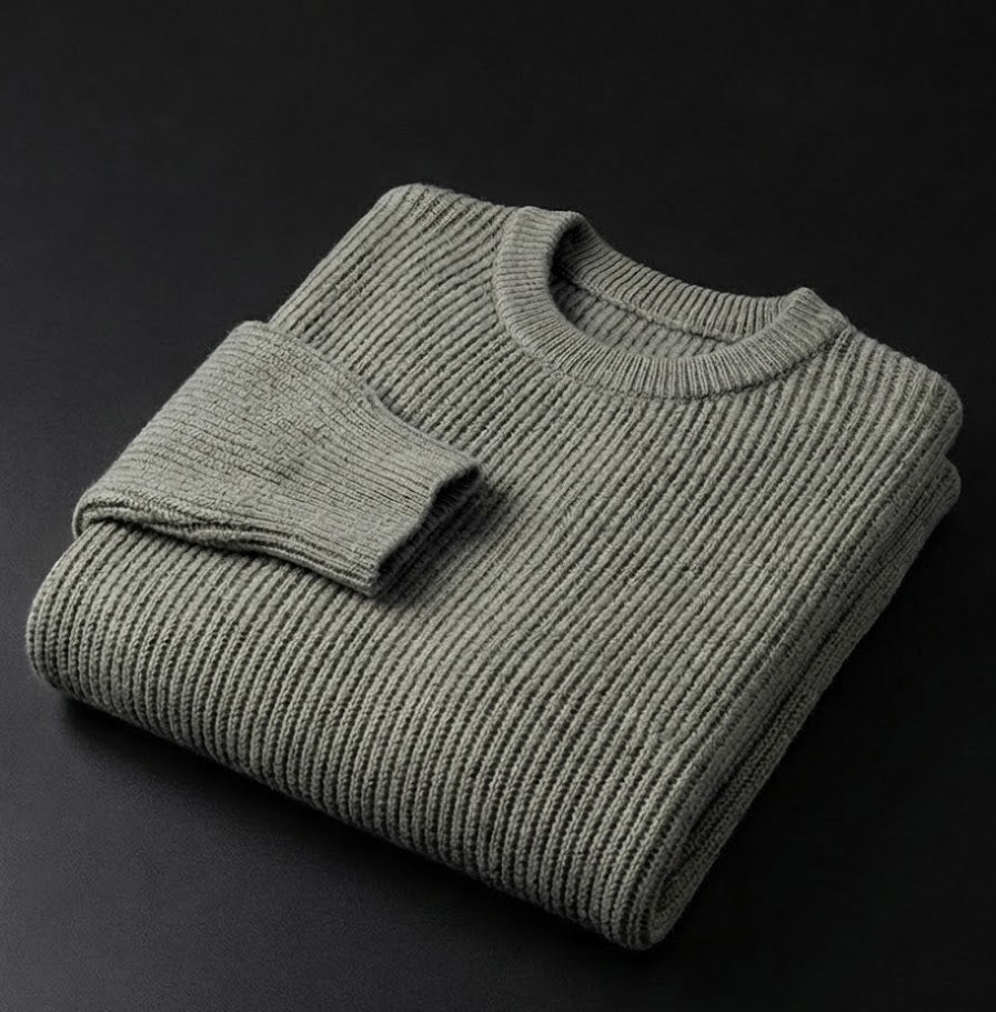 Fredo - Men's Half Turtleneck Knit Sweater