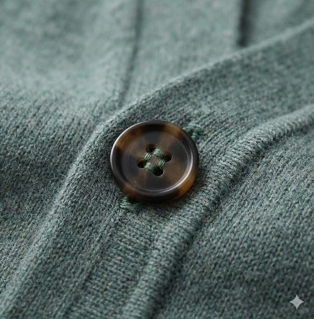 Alberico - Men's Casual V-Neck Wool Cardigan