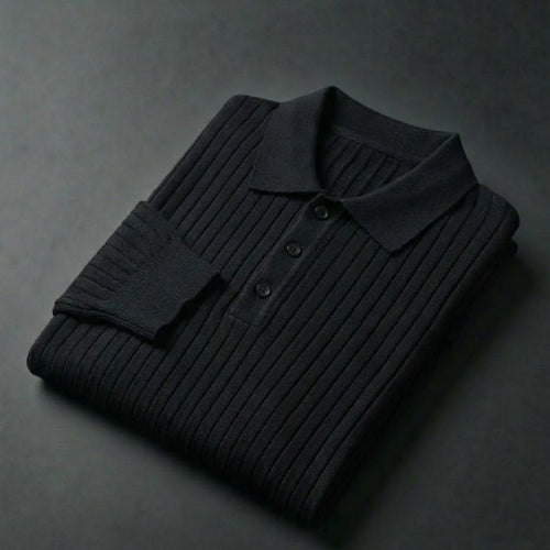 Harry - Men's Slim Fit Long Sleeve Polo