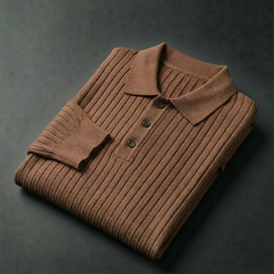 Harry - Men's Slim Fit Long Sleeve Polo