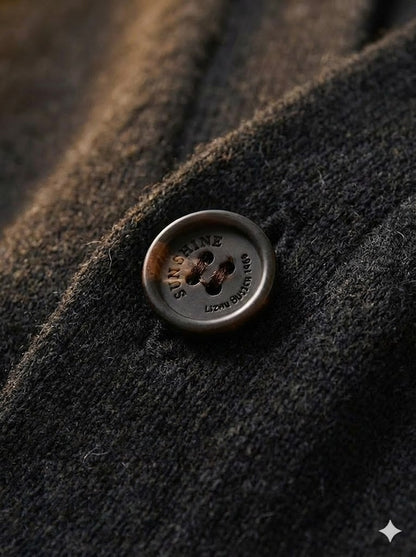 Alberico - Men's Casual V-Neck Wool Cardigan