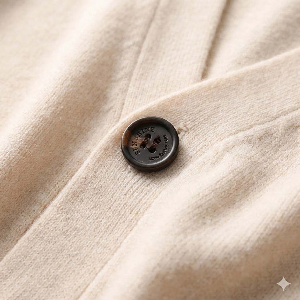 Alberico - Men's Casual V-Neck Wool Cardigan