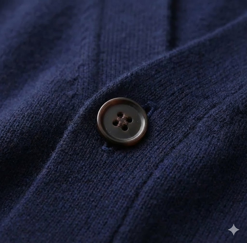 Alberico - Men's Casual V-Neck Wool Cardigan