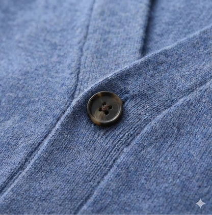 Alberico - Men's Casual V-Neck Wool Cardigan