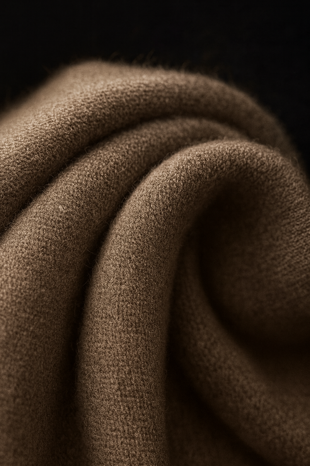 Piero - Merino Wool Men's Hoodie Camel