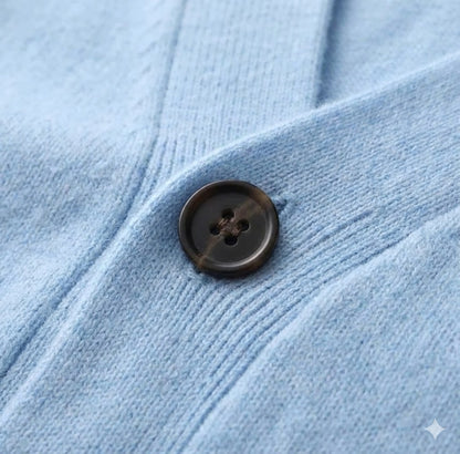 Alberico - Men's Casual V-Neck Wool Cardigan