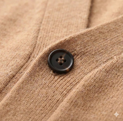 Alberico - Men's Casual V-Neck Wool Cardigan