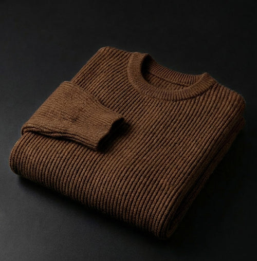 Fredo - Men's Half Turtleneck Knit Sweater